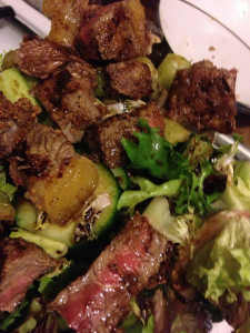 Simple steak salad