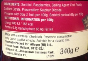 sorbitol replaces sugar and is a laxative?