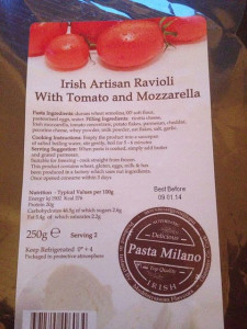 Fresh Ravioli with Tomato & Mozzarella